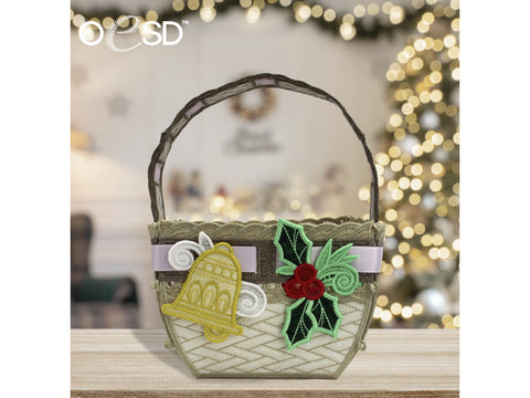 OESD Freestanding Basket For The Holidays