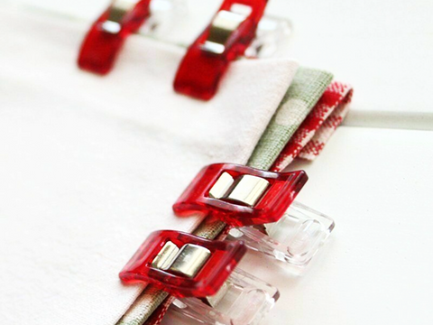 Clover Mini Wonder Clips 10 Piece - Red