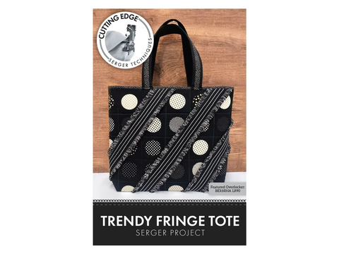 Cutting Edge Trendy Fringe Tote Serger Project