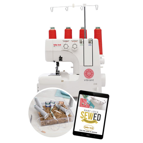 Baby Lock Vibrant 4/3/2 Thread Serger with Color-Coded Threading System