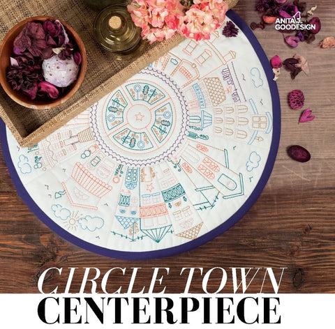 Anita Goodesign Circle Town Centerpiece