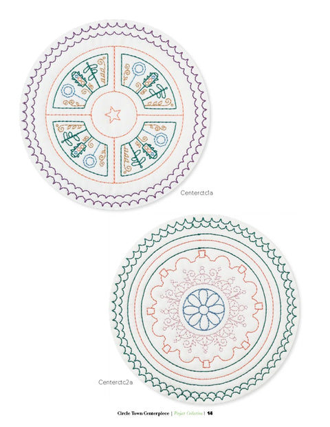Anita Goodesign Circle Town Centerpiece