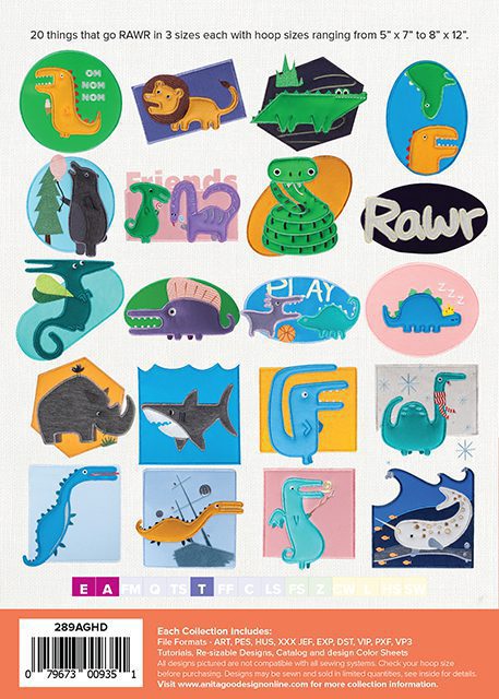 Anita Goodesign Dinosaurs, Sharks & Stuff