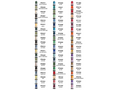 A grid of 60 spools of Floriani polyester embroidery thread in various colors.