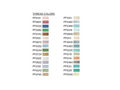 A chart displaying 30 Floriani embroidery thread colors, organized into two columns.