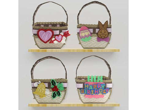 OESD Freestanding Basket For The Holidays