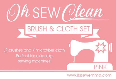 Oh Sew Clean Brush & Cloth Set