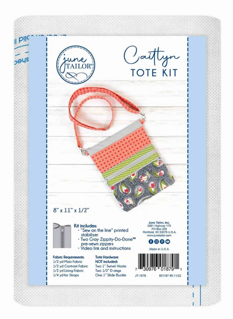 Caitlyn Tote with Zippity-Do-Done® Zipper - Gray