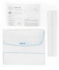 White Emily Tote sewing pattern with a Zippity-Do-Done® zipper and instructions.