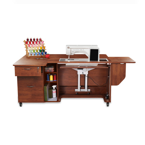 Kangaroo Sydney Lite Dual Rail Electric Lift Sewing Cabinet