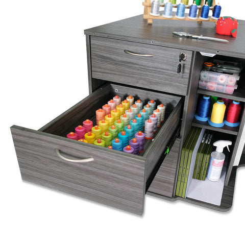 Kangaroo Sydney Dual Rail Electric Lift Sewing Cabinet
