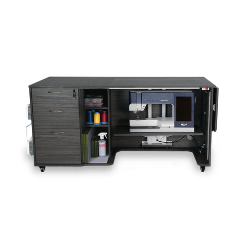 Kangaroo Sydney Lite Dual Rail Electric Lift Sewing Cabinet