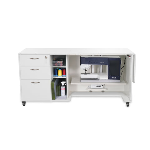 Kangaroo Sydney Lite Dual Rail Electric Lift Sewing Cabinet