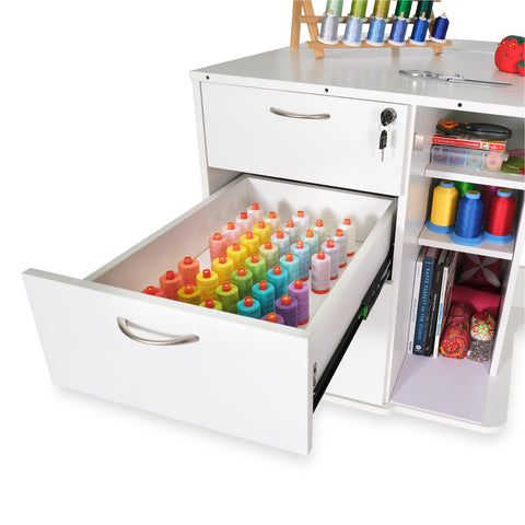 Kangaroo Sydney Lite Dual Rail Electric Lift Sewing Cabinet