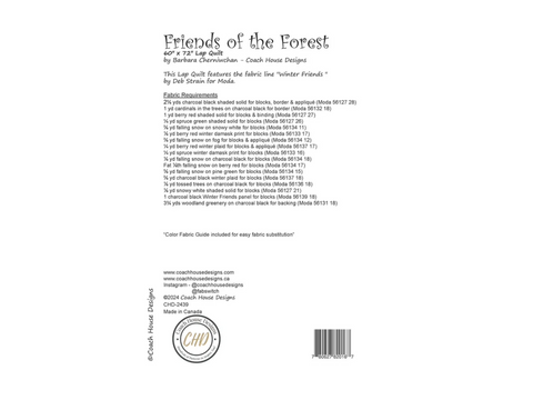 Winter Friends Quilt Fabric & Pattern Kit