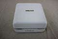 A white Baby Lock Solaris sewing and embroidery machine is shown from above.