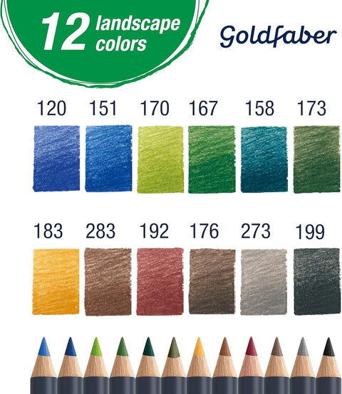 Goldfaber Aqua Watercolor Pencils Box of 12
