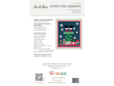 Jennifer Long Down the Chimney Quilt Pattern