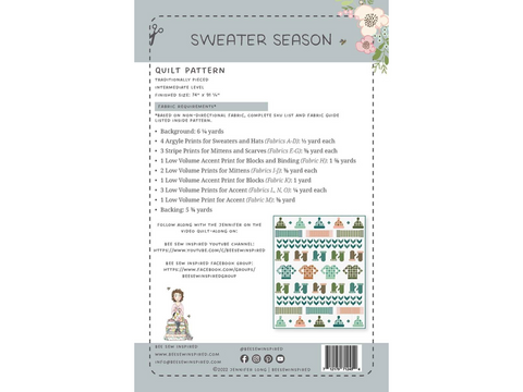 Jennifer Long Sweater Season Quilt Pattern