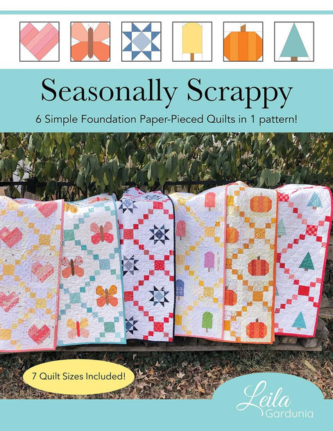 Leila Gardenia Seasonally Scrappy Quilt Pattern
