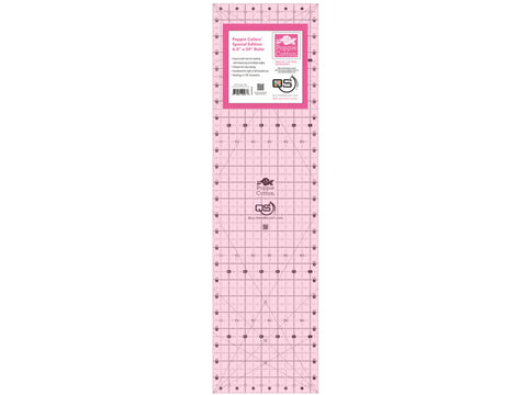 Quilters Select Non Slip Quilting Ruler - 6.5" x 24" Poppie Cotton