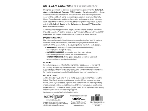 Bella Arcs and Beauties - FPP Expansion Pack (for Bella Quilt Coat)
