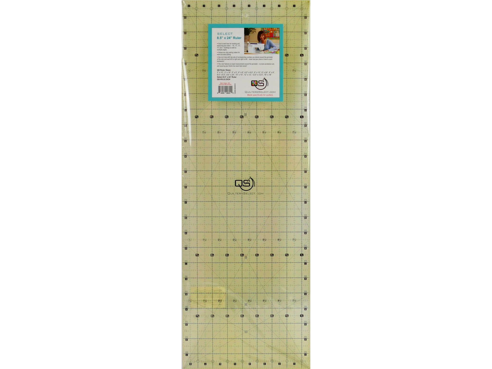 Quilters Select Non Slip Quilting Ruler - 8.5