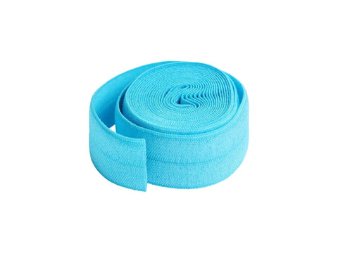 Fold-over Elastic - 20mm x 2yd - Parrot Blue