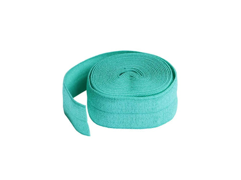Fold-over Elastic - 20mm x 2yd - Turquoise