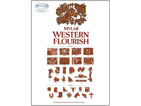 Purely Gates Mylar Western Flourish