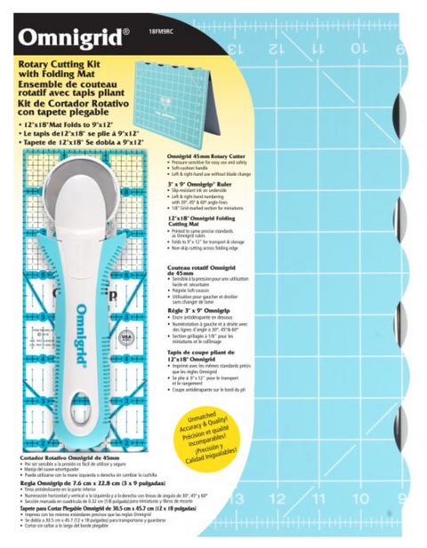 Omnigrid 12" x 18" Cutting Mat Kit