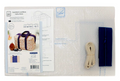 A June Tailor Insulated Lunchbox Tote sewing kit with navy zipper and straps.