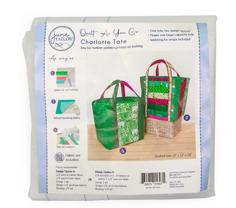 Charlotte Shopper Tote Quilt-As-You-Go Kit