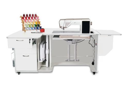 Kangaroo Sydney Lite Dual Rail Electric Lift Sewing Cabinet