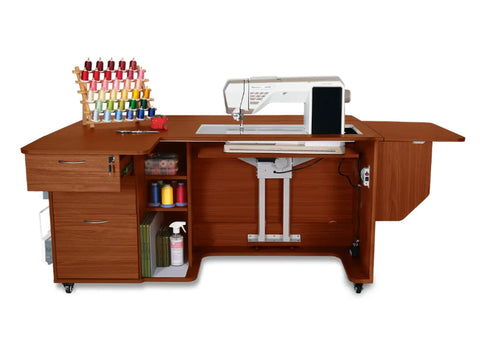 Kangaroo Sydney Lite Dual Rail Electric Lift Sewing Cabinet