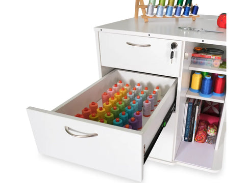 Kangaroo Sydney Dual Rail Electric Lift Sewing Cabinet