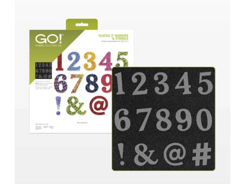 AccuQuilt GO! Classic 2" Numbers & Symbols