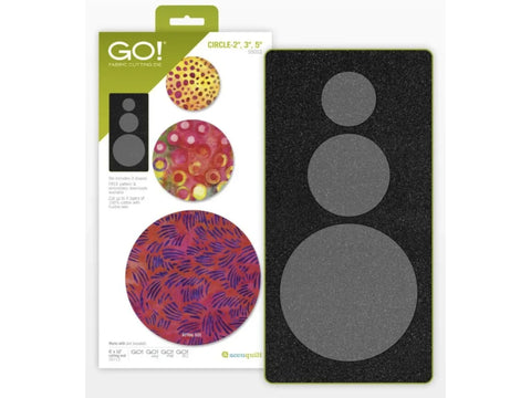 AccuQuilt GO! Circle - 2", 3", 5" Die