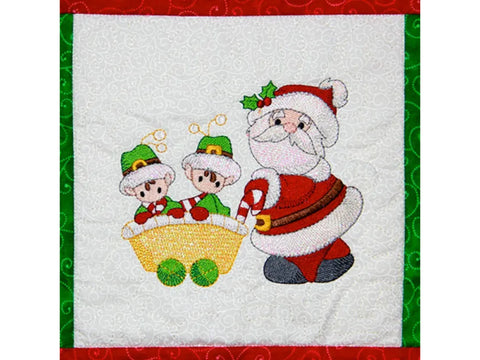 Purely Gates Mylar Santa and His Elves
