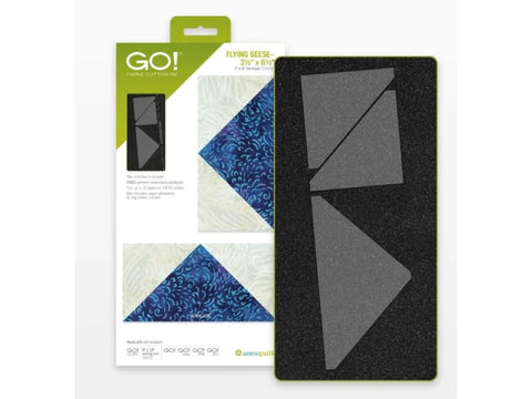 AccuQuilt GO! Flying Geese - 3-1/2" x 6-1/2" Die (3" x 6" Finished)