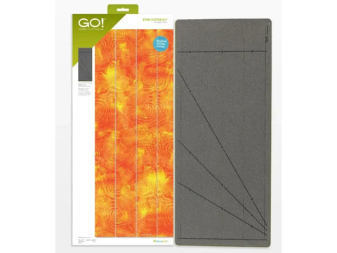 AccuQuilt GO! Strip Cutter - 2-1/4" (1-3/4" Finished) 4 Strips with Angled Guidelines