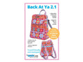 A colorful floral mini backpack with adjustable straps and a magnetic flap.