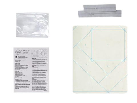 June Tailor Quilt As You Go Zipper Project Bags Set of 2-Gray