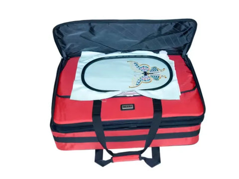 Tutto 26" Embroidery Project Bag - Large - Red