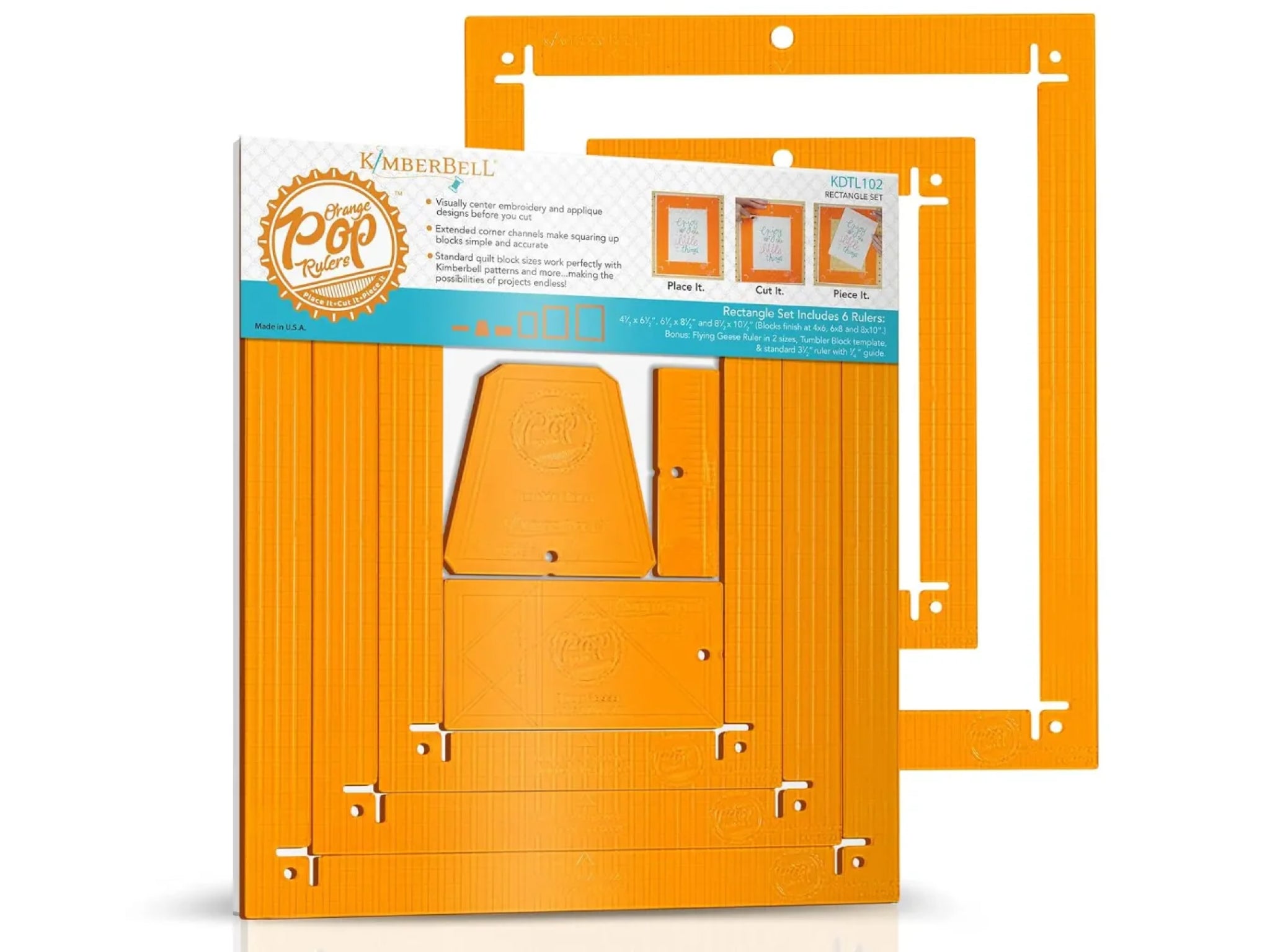 Orange Pop Rulers - Rectangle Set – B-Sew Inn