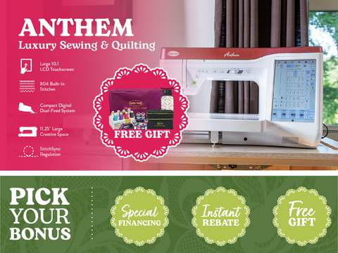 NEW! Baby Lock Anthem Sewing & Quilting Machine - Classroom Model