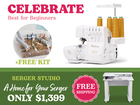 Baby Lock Celebrate 4/3/2 Thread Serger with JetAir™ Threading System