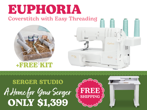 Baby Lock Euphoria Cover Stitch Serger with ExtraordinAir™ Threading