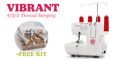 Baby Lock Vibrant 4/3/2 Thread Serger with Color-Coded Threading System