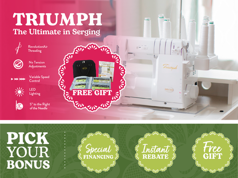 Baby Lock Triumph 8-Thread Combination Serger with RevolutionAir™ Threading